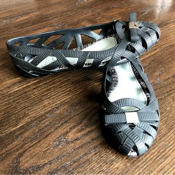 Mini Melissa + Jason Wu Black Ballet Flats - Picture 2 of 3